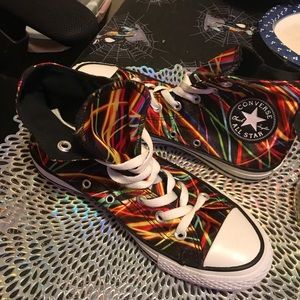 Women colorful converse